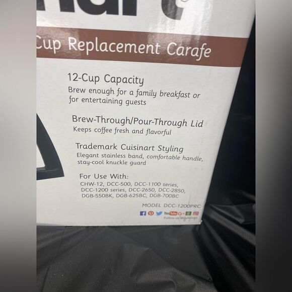 Cuisinart Premier Coffee Series 12-Cup Replacement Carafe - Picture 5 of 5